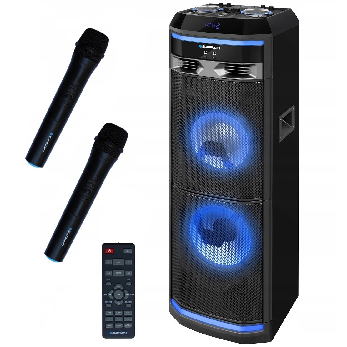 GŁOŚNIK PS11DB KOLUMNA Bluetooth KARAOKE AUDIO