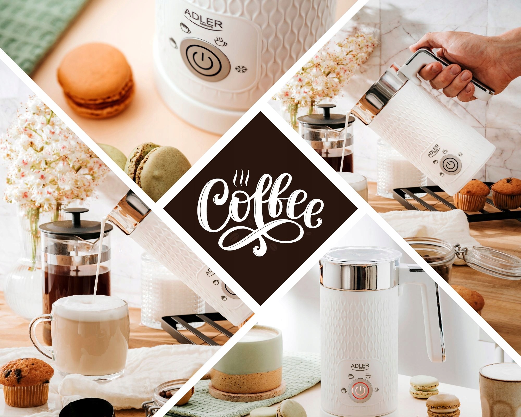 ELEKTRYCZNY SPIENIACZ DO MLEKA PODGRZEWACZ LATE