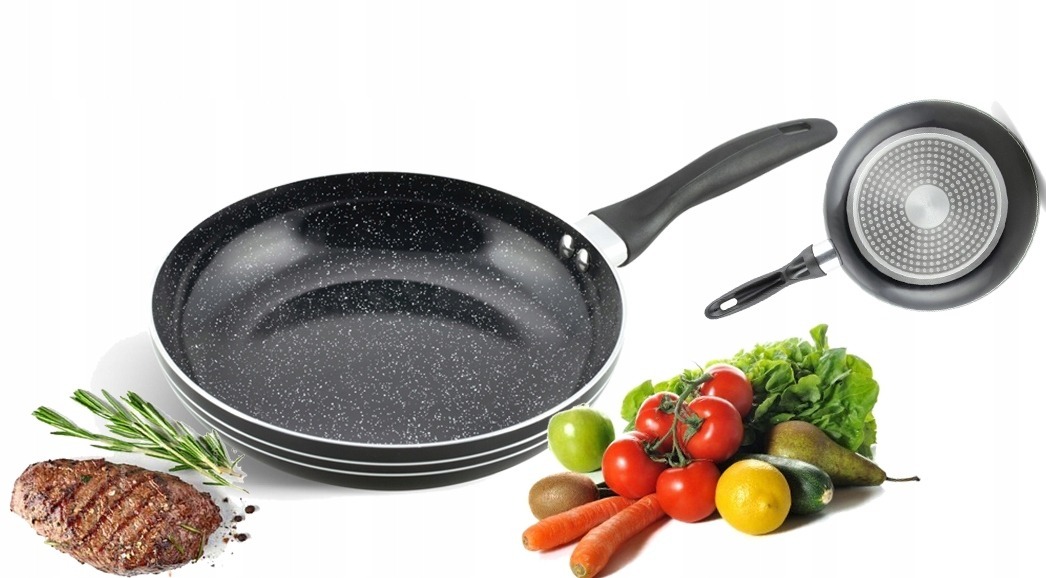 MALA PATELNIA INDUKCJA GAZ CERAMICZNA GRANIT 24 CM
