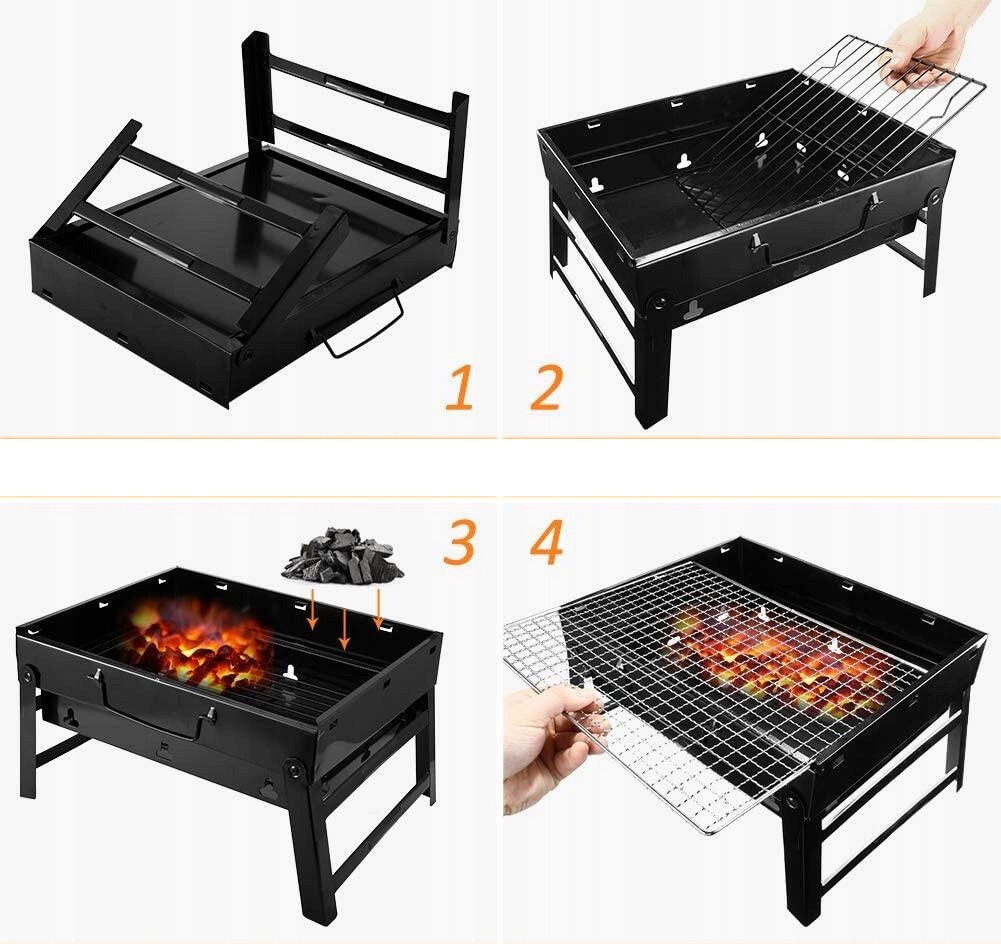 GRILL TURYSTYCZNY PRZENOŚNY SKŁADANY WALIZKA 35