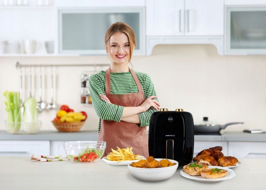 FRYTOWNICA Beztłuszczowa FRYTKOWNICA Eldom FR35 ~3,5L AIR FRYER Mocna 1300W