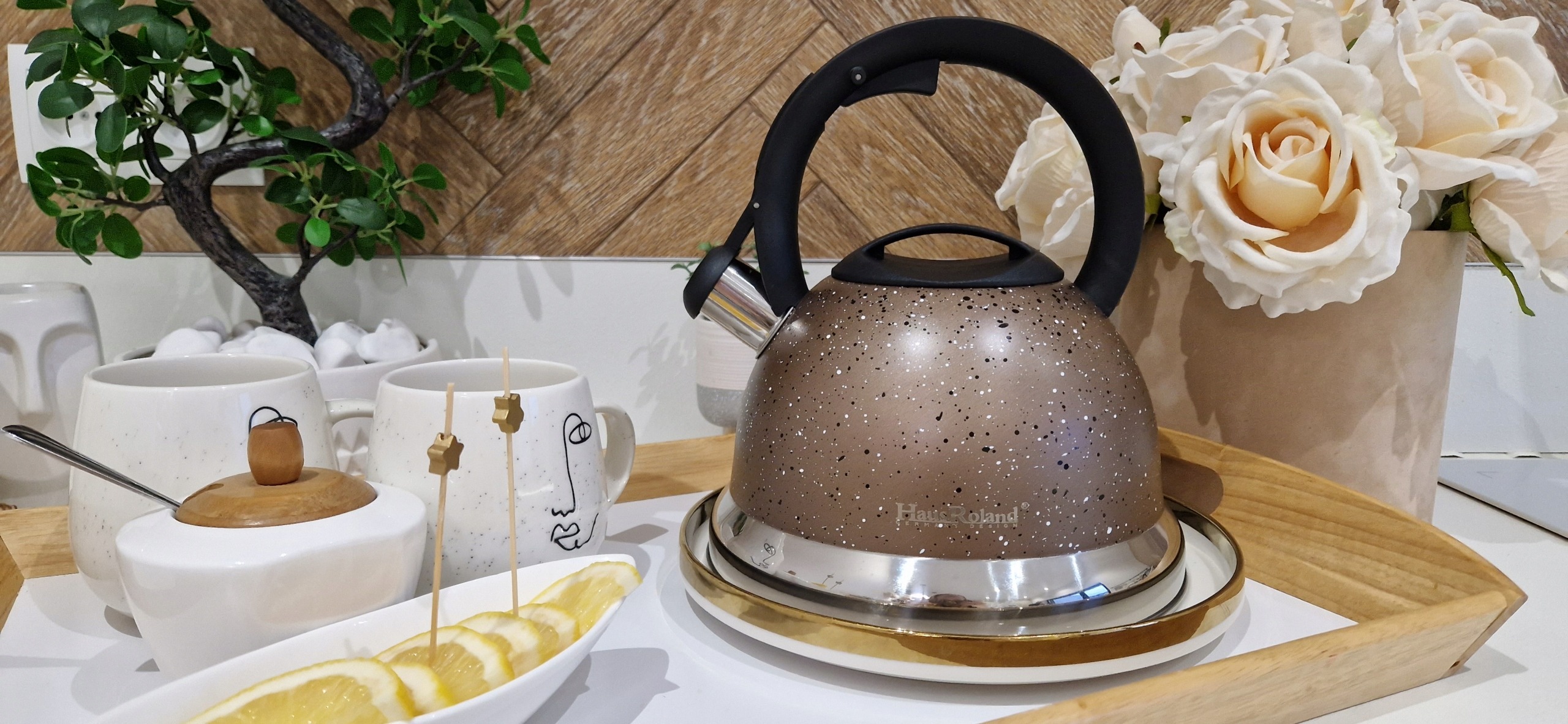 CZAJNIK elegancki tradycyjny stalowy indukcja gaz KOLORY 3L