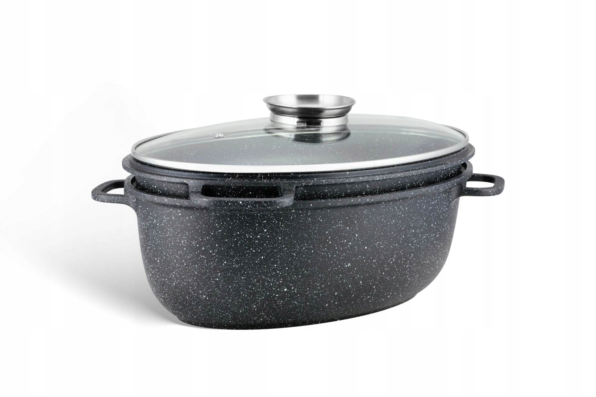 3-częściowa brytfanna 8l Powłoka markurkowa EB9171