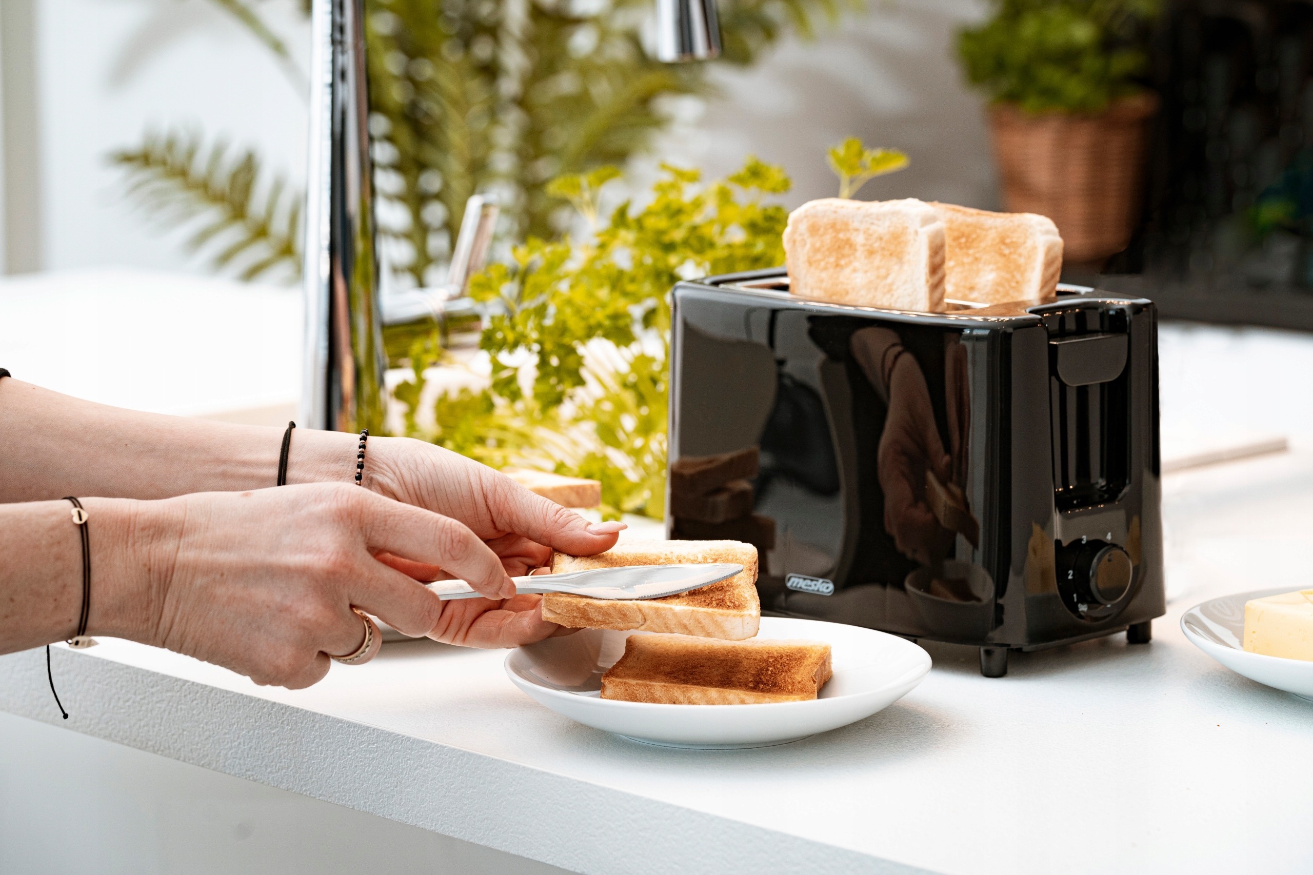 Toster 2 kromki regulacja ruszt MS3220