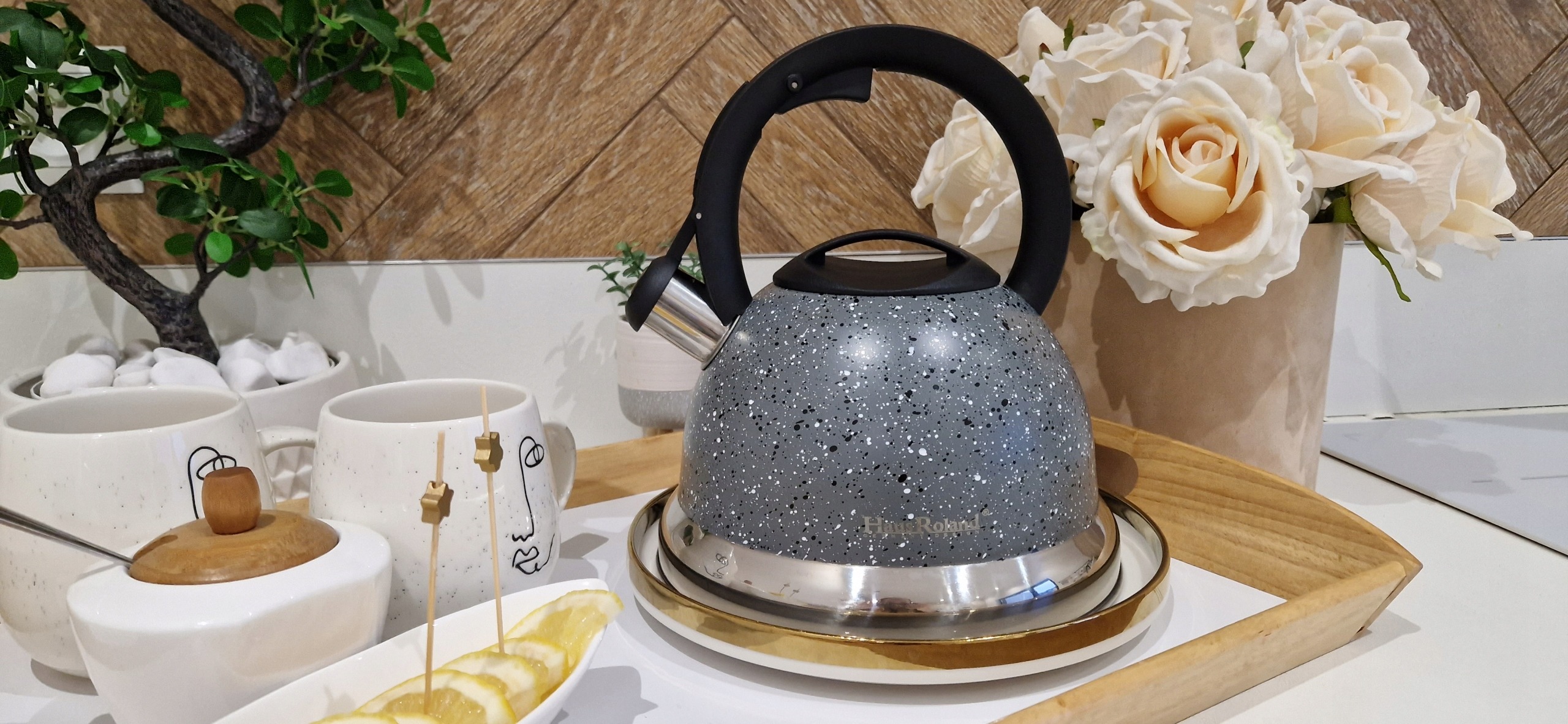 CZAJNIK elegancki tradycyjny stalowy indukcja gaz KOLORY 3L