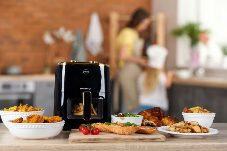 FRYTOWNICA BEZTŁUSZCZOWA FRYTKOWNICA Eldom FR40 ~ 5 L AIRFRYER 1500W MOCNA