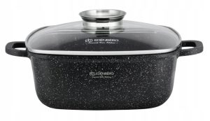 Brytfanna non-stick 26cm Edenberg Z POWŁOKĄ MARMUROWĄ GĘSIARKA 5,5L