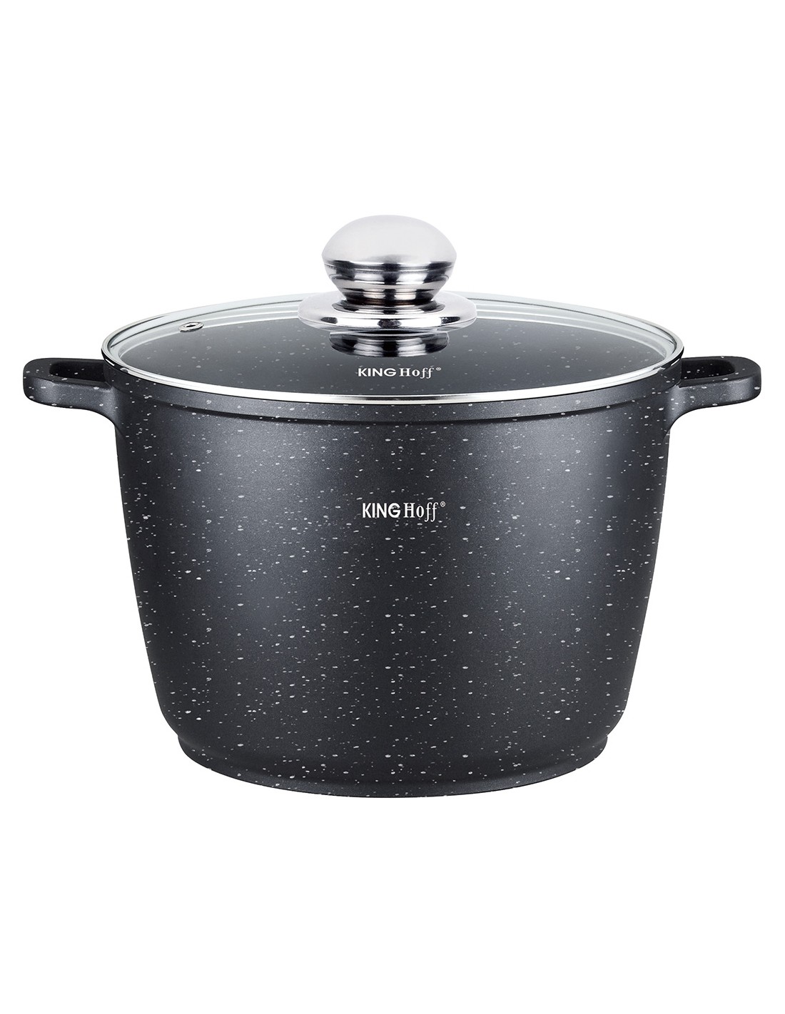 GARNEK GRANITOWY DUŻY POKRYWKA INDUKCJA GAZ