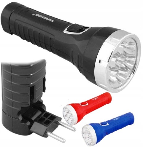 Latarka 7 LED Tiross zasięg 150m akumulator 600mAh