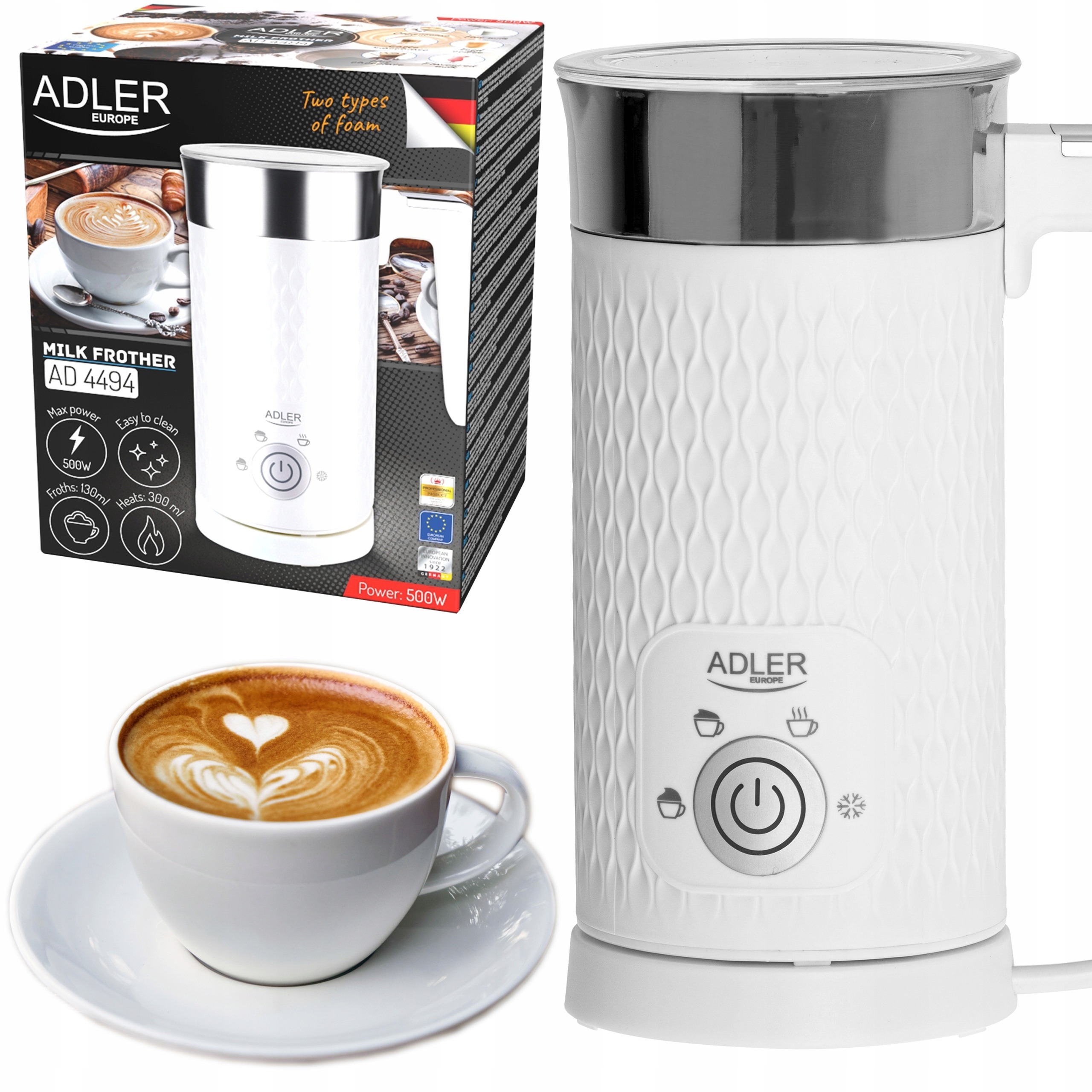 ELEKTRYCZNY SPIENIACZ DO MLEKA PODGRZEWACZ LATE