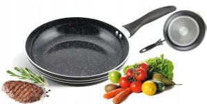 MALA PATELNIA INDUKCJA GAZ CERAMICZNA GRANIT 28 CM