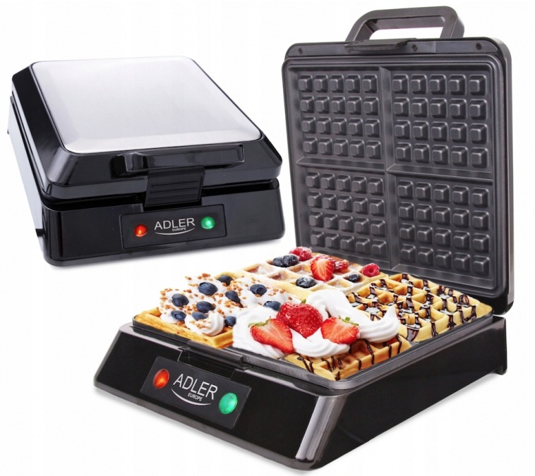 GOFROWNICA 4 CHRUPIĄCE GOFRY DUŻA MOC 1500W