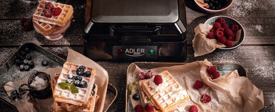 GOFROWNICA 4 CHRUPIĄCE GOFRY DUŻA MOC 1500W