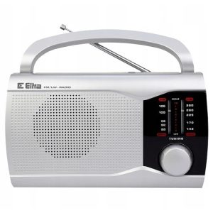 RADIO EWA ANALOGOWE PRZENOŚNE SREBRNE ELTRA