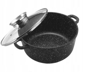 Garnek z powłoką marmurkową 26,cm 5,6L EB8119