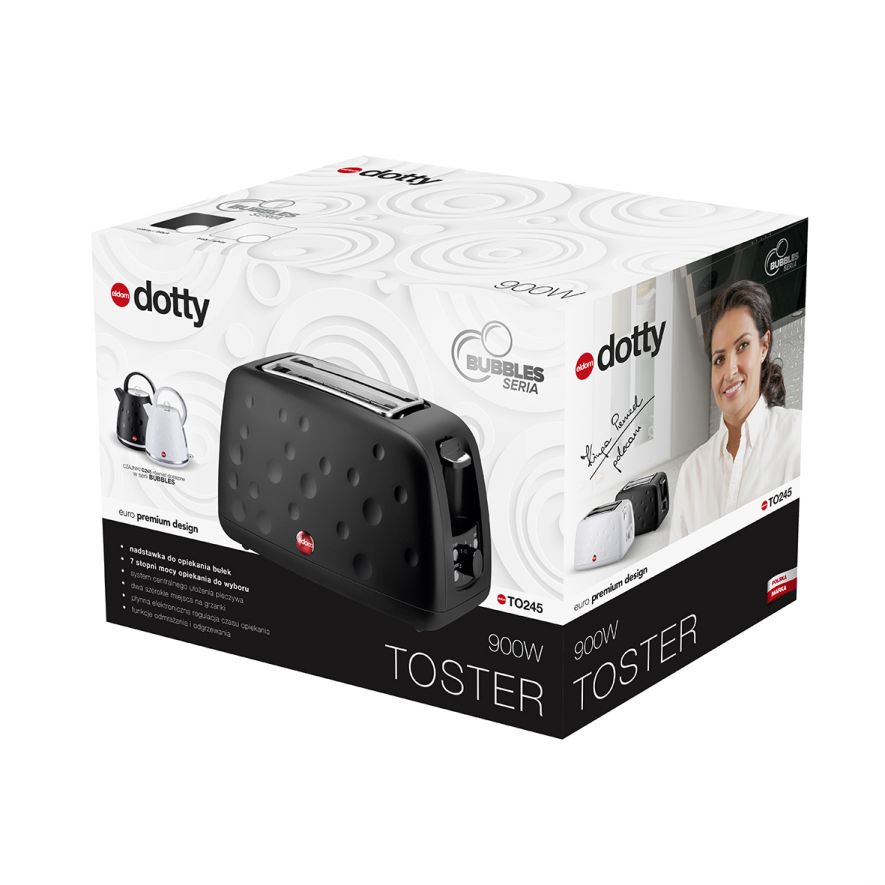 Toster Eldom TO245 czarny 900 W