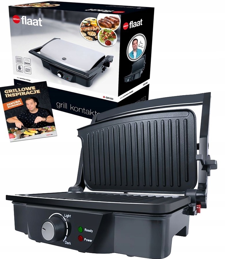 grill elektryczny Eldom GK150 srebrny/szary 2000 W
