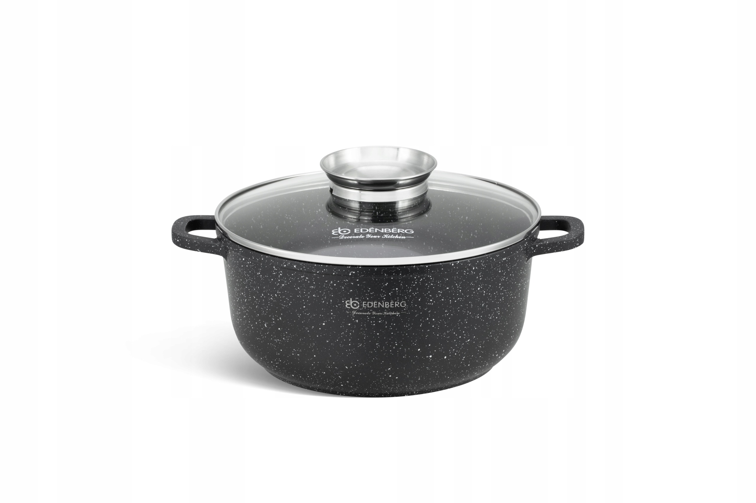 Zestaw GARNKÓW Garnki MARMUROWA Powłoka EDENBERG Indukcja Gaz