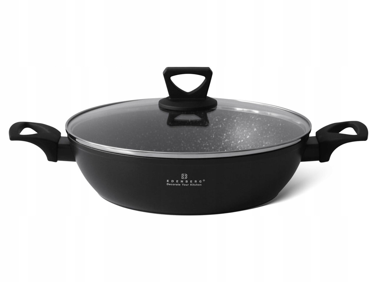 GARNEK MARMURKOWY BRYTFANNA WOK 28cm 3,7l Indukcja Gaz