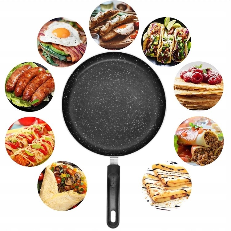 PATELNIA DO NALEŚNIKÓW 24CM MARMURKOWA Indukcja pancakes