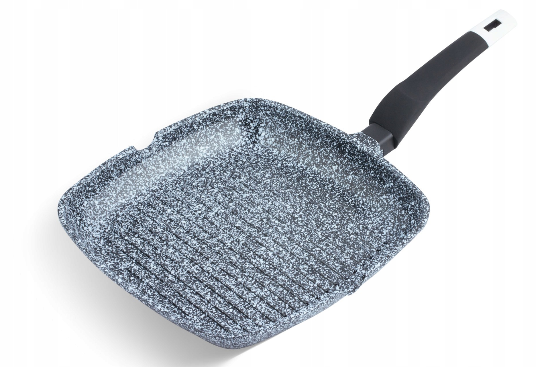 Patelnia grillowa Edenberg 24 cm marmurowa SZARA indukcja GAZ