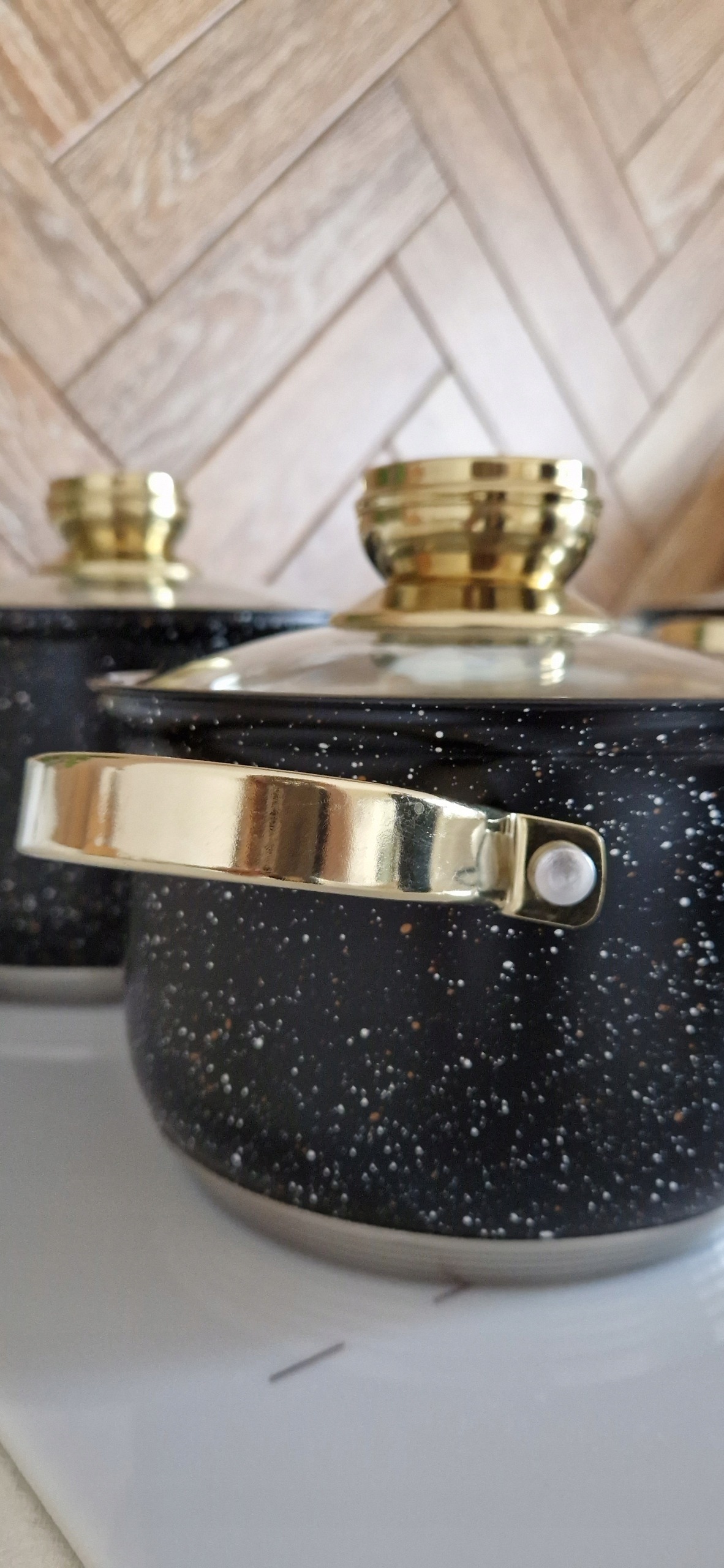 ELEGANCKI ZESTAW GARNKÓW STALOWYCH komplet GARNKI INDUKCJA GAZ