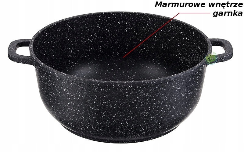 Garnek marmurkowy z pokrywką tradycyjny Edenberg 4,5 l