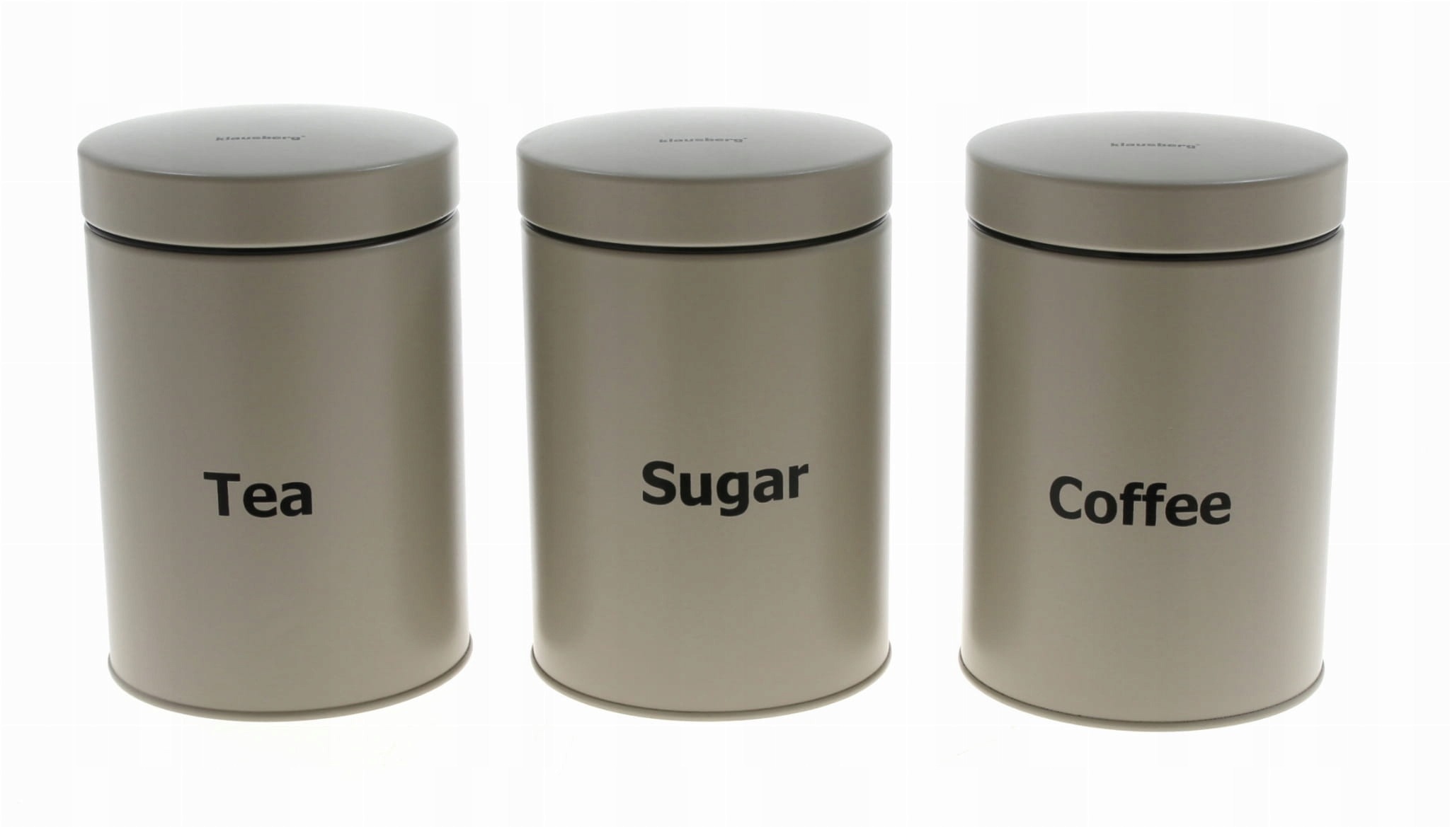 Pojemniki Klausberg na kawę, herbatę, cukier