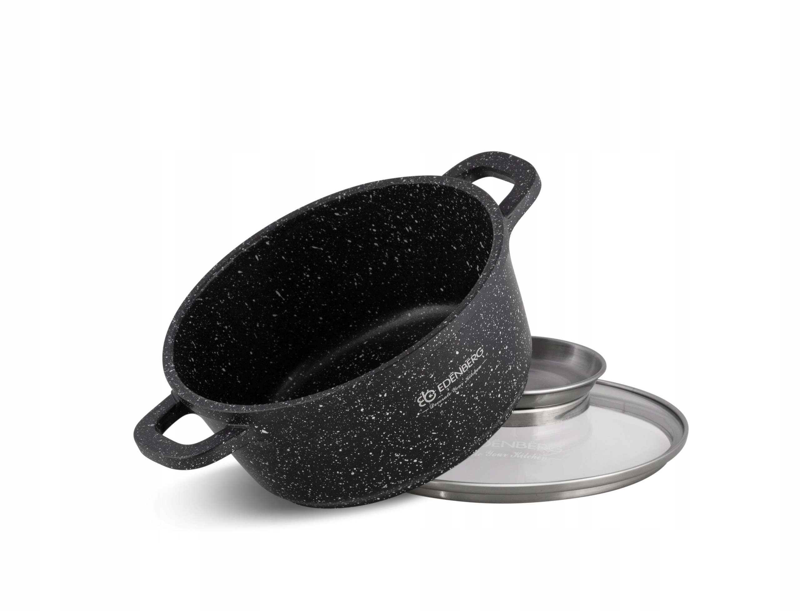 Garnek marmurkowy z pokrywką tradycyjny Edenberg 1,7 l