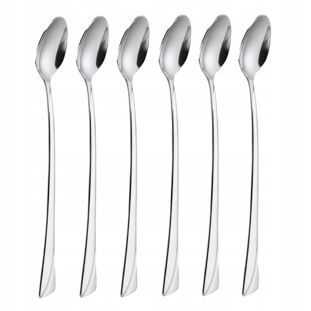 KOMPLET ŁYŻECZEK KOKTAJLOWYCH ŁYŻECZKA 6 szt. POŁYSK KINGHOFF 1447