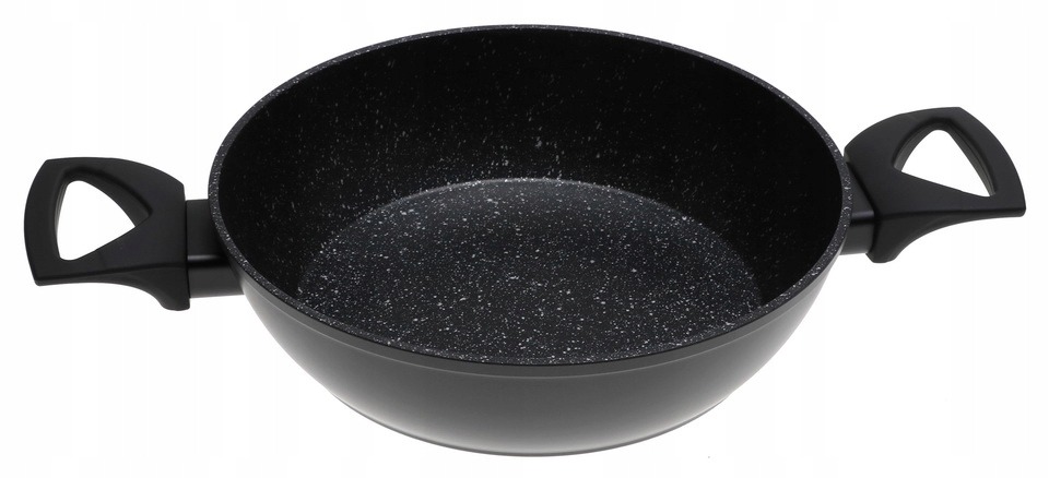 GARNEK MARMURKOWY BRYTFANNA WOK 28cm 3,7l Indukcja Gaz