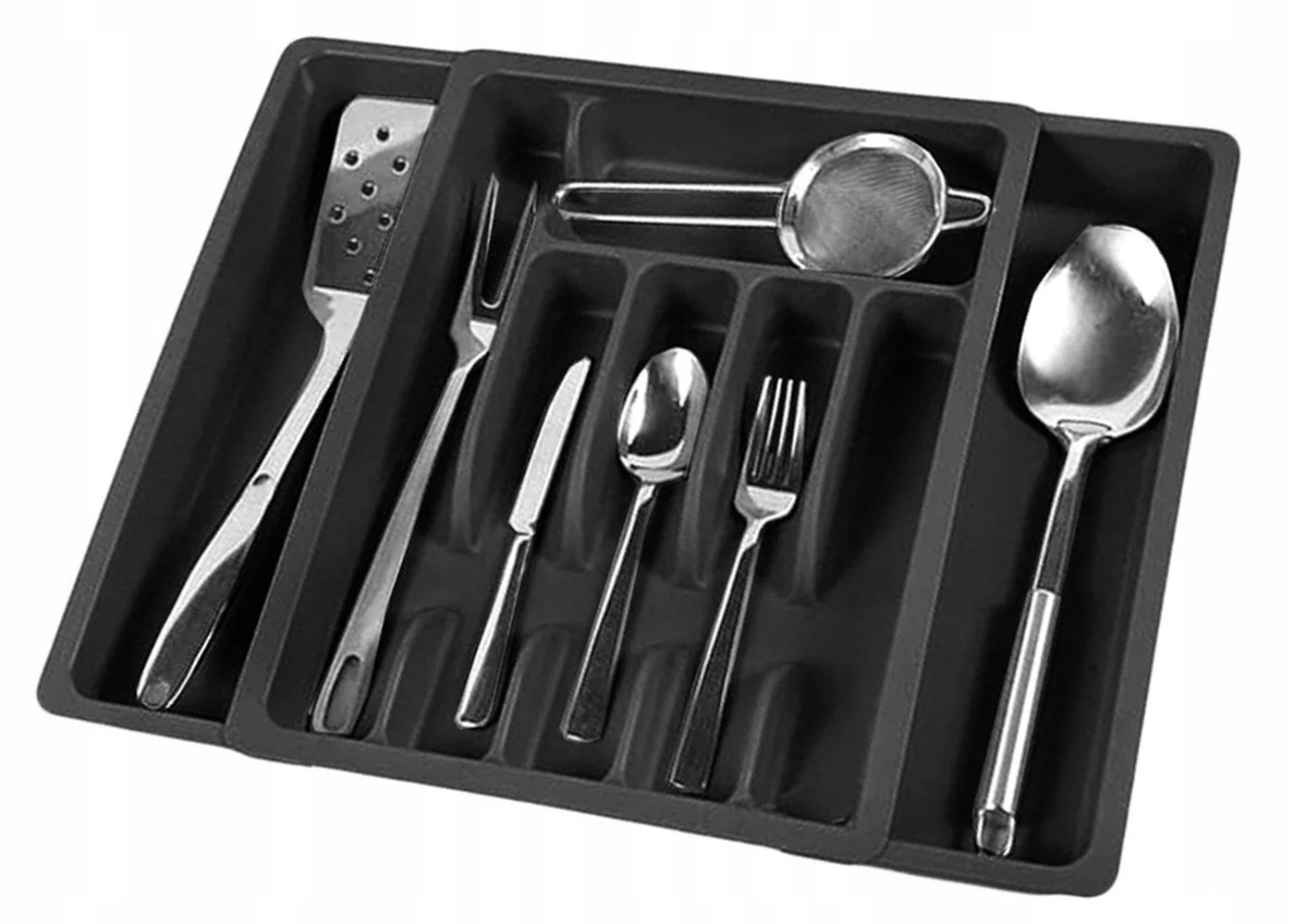 ROZSUWANY WKŁAD DO SZUFLADY ORGANIZER NA SZTUĆCE 46,5 x 38 cm