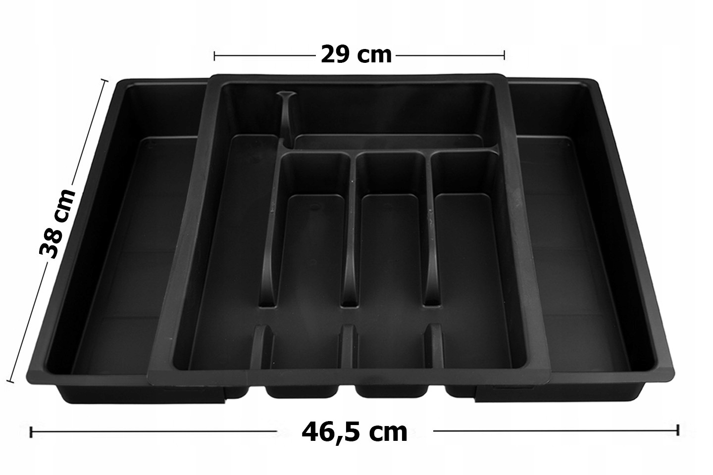 ROZSUWANY WKŁAD DO SZUFLADY ORGANIZER NA SZTUĆCE 46,5 x 38 cm