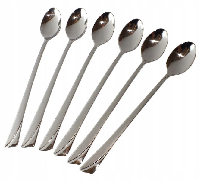 KOMPLET ŁYŻECZEK KOKTAJLOWYCH ŁYŻECZKA 6 szt. POŁYSK KINGHOFF 1447