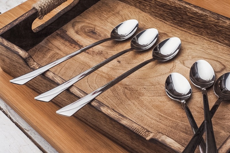 KOMPLET ŁYŻECZEK KOKTAJLOWYCH ŁYŻECZKA 6 szt. POŁYSK KINGHOFF 1447