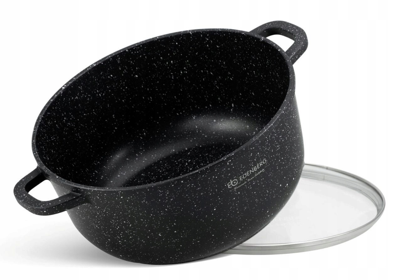 Garnek marmurkowy z pokrywką tradycyjny Edenberg 1,7 l