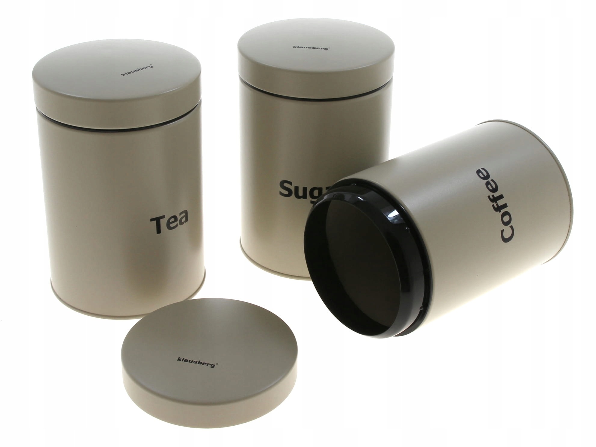 Pojemniki Klausberg na kawę, herbatę, cukier