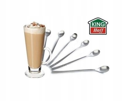 KOMPLET ŁYŻECZEK KOKTAJLOWYCH ŁYŻECZKA 6 szt. POŁYSK KINGHOFF 1447