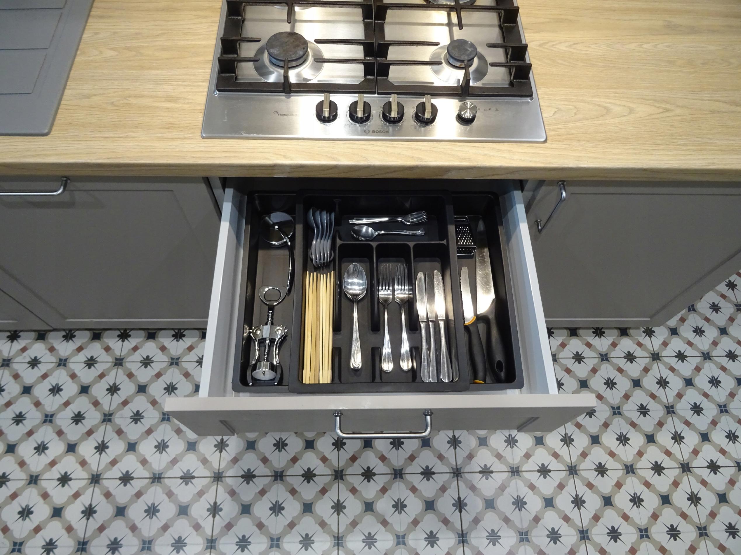 ROZSUWANY WKŁAD DO SZUFLADY ORGANIZER NA SZTUĆCE 46,5 x 38 cm