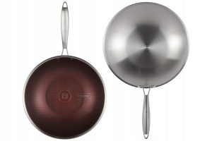 WOK PATELNIA Z POKRYWKĄ POWŁOKA NON STICK 28CM