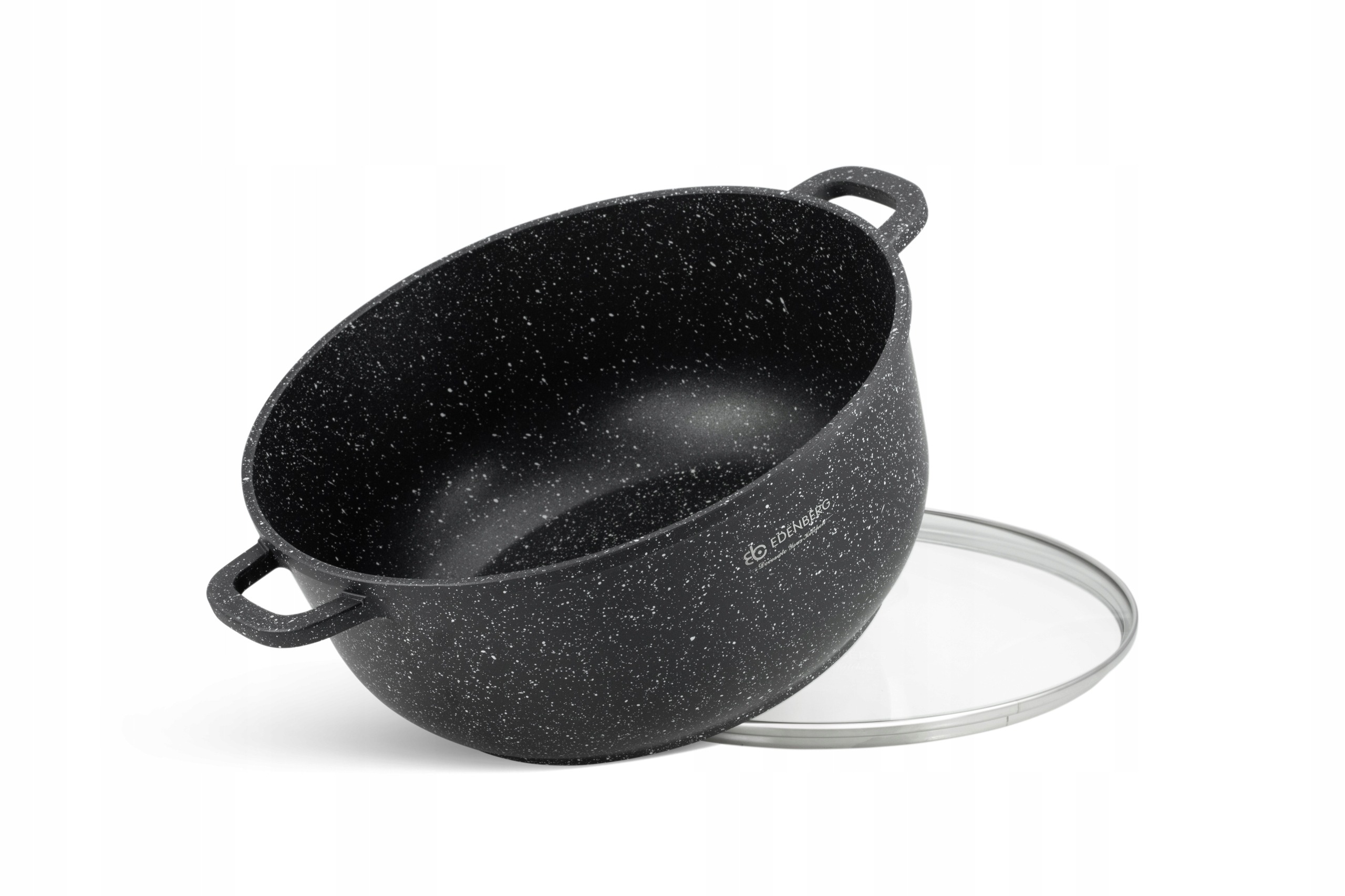 Zestaw GARNKÓW Garnki MARMUROWA Powłoka EDENBERG Indukcja Gaz