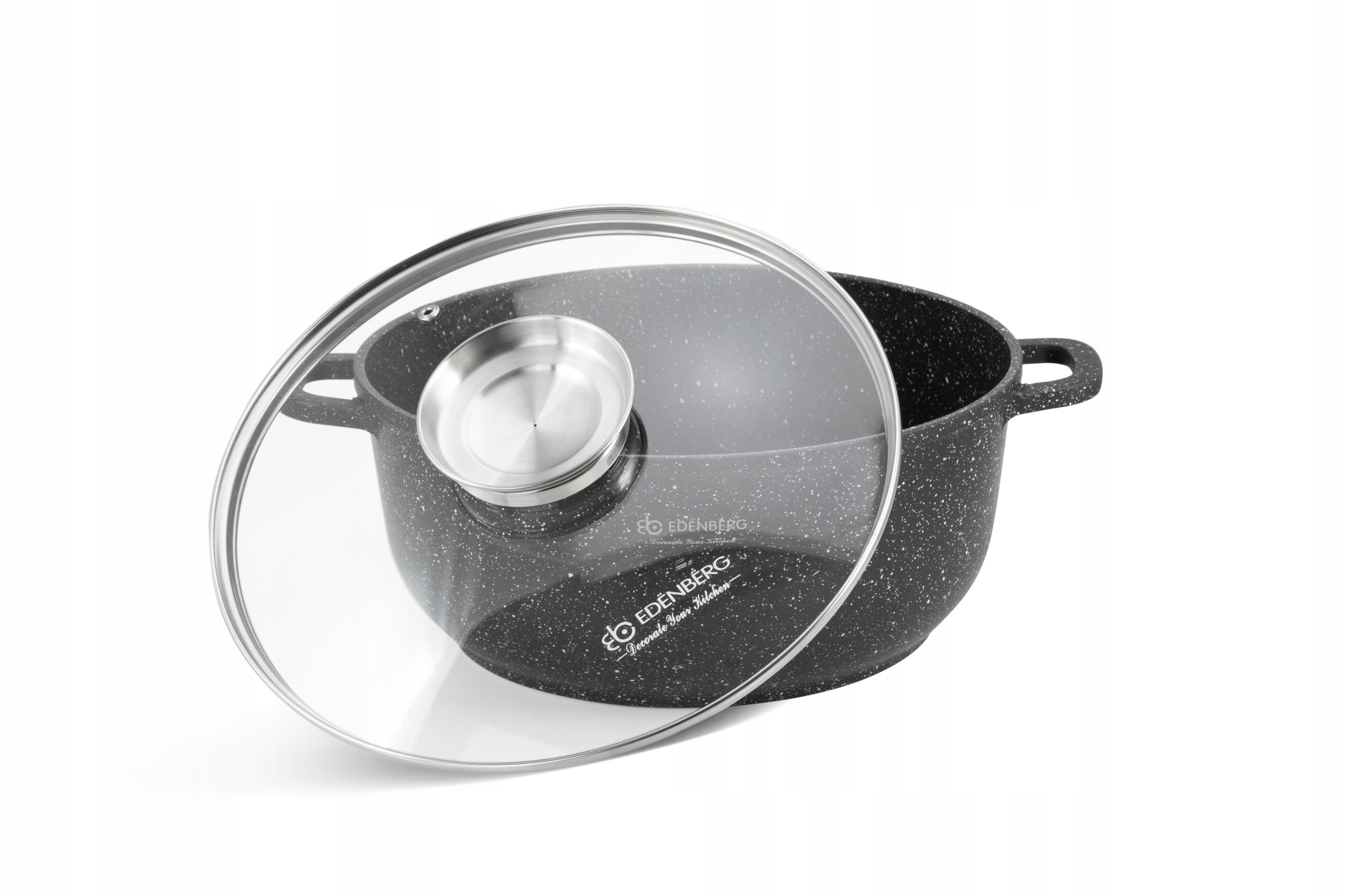 Zestaw GARNKÓW Garnki MARMUROWA Powłoka EDENBERG Indukcja Gaz