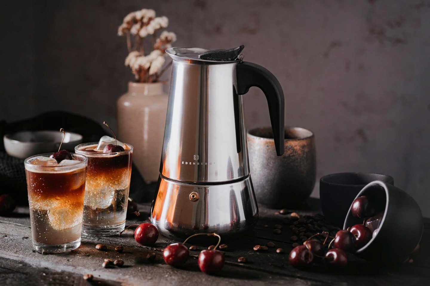 KAWIARKA Zaparzacz Kawy Indukcja GAZ STALOWY