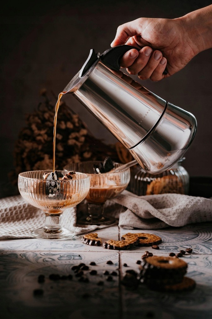 KAWIARKA Zaparzacz Kawy Indukcja GAZ STALOWY