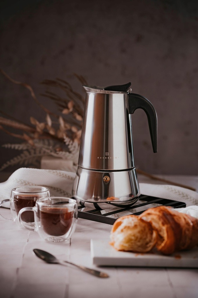 KAWIARKA Zaparzacz Kawy Indukcja GAZ STALOWY