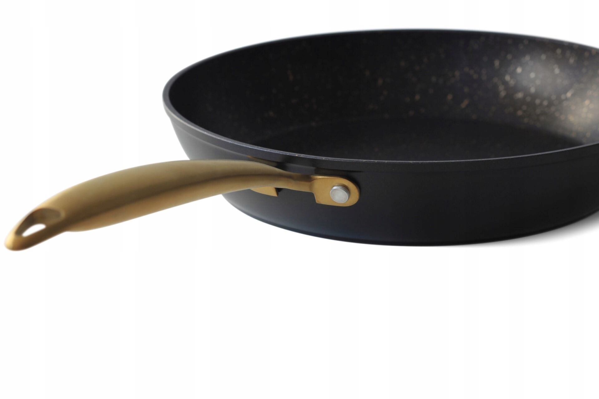 PATELNIA edenberg 24cm czarna marmurkowa GAZ INDUKCJA