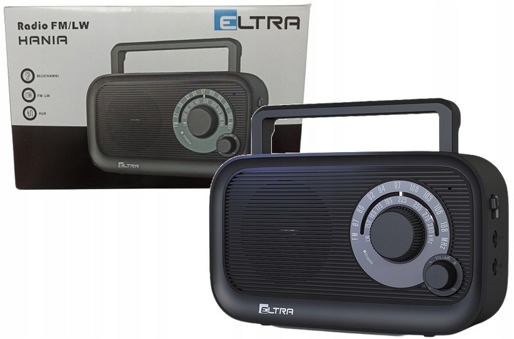 Radio sieciowo-bateryjne kuchenne budowlane FM, LW Eltra HANIA