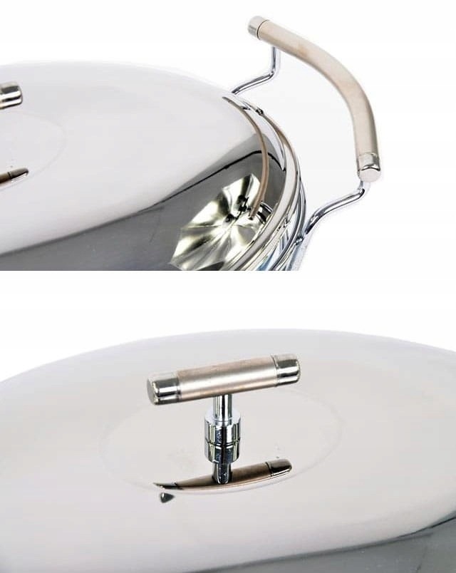 Podgrzewacz okrągły z pokrywką Kinghoff 3 LITROWY srebrny