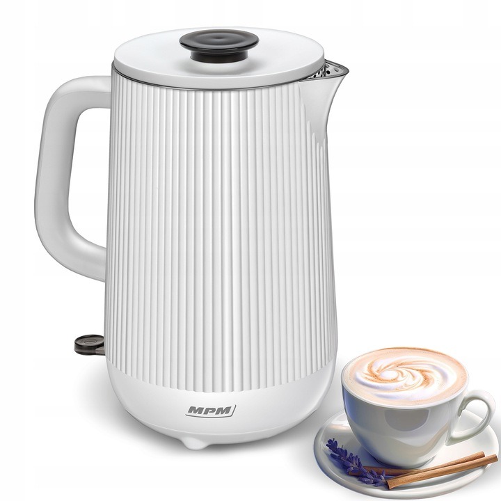 CZAJNIK ELEKTRYCZNY BEZPRZEWODOWY MPM MCZ-115 1800 W 1,5 l biały