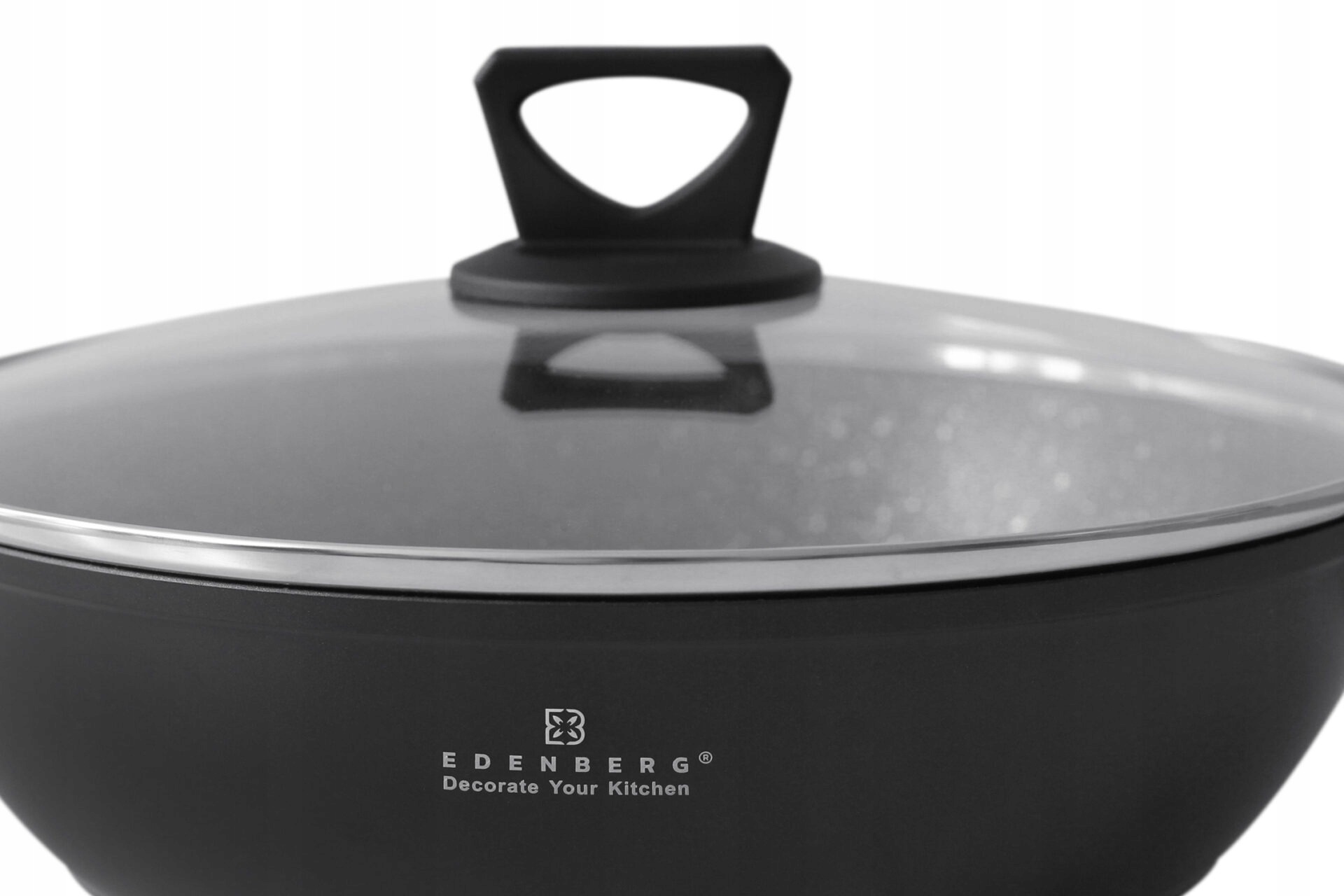 GARNEK marmurkowy z pokrywką 20cm GAZ INDUKCJA